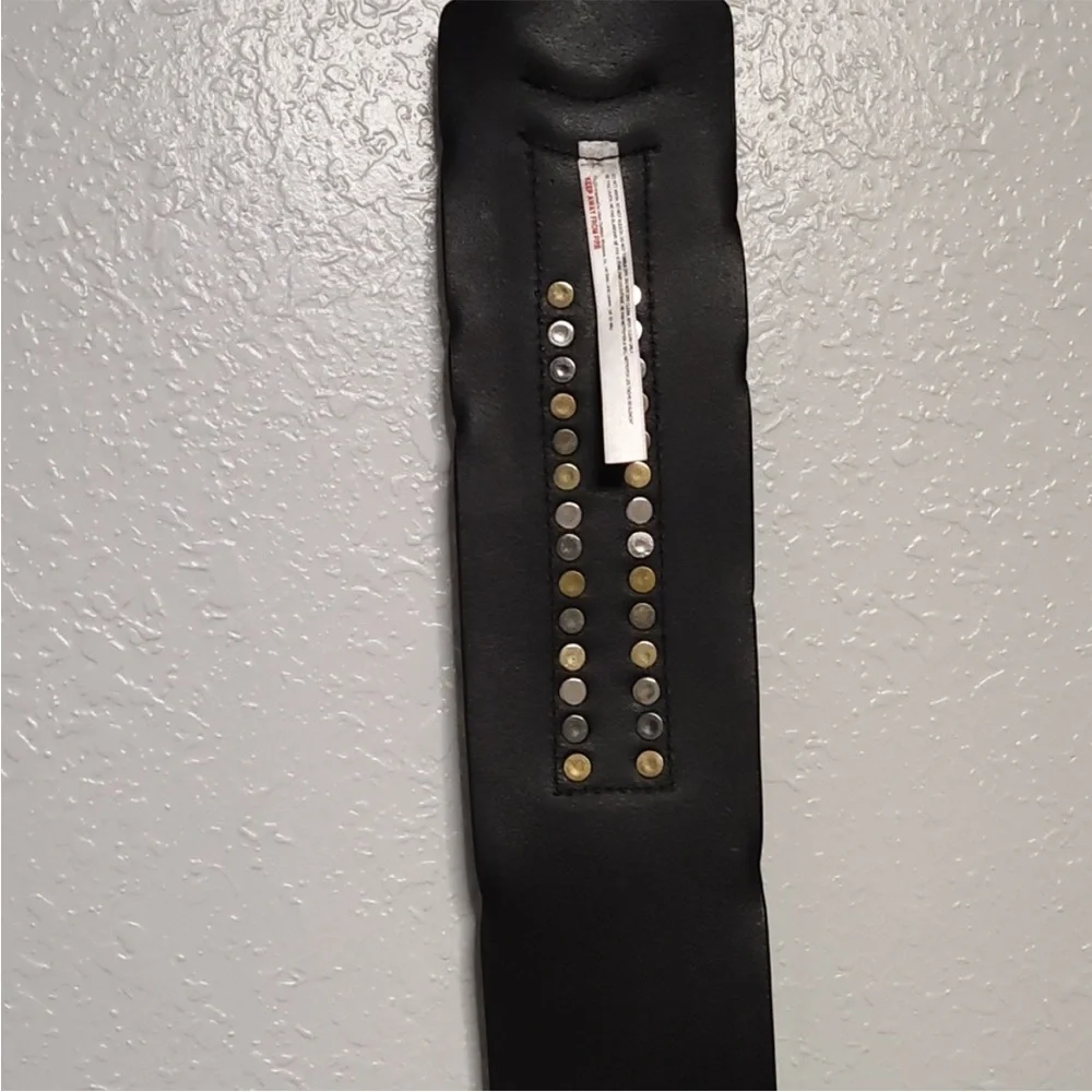 SOLD DO NOT BUY TY🚨🚨🚨Free People Mason Studded Black Belt M/L - Picture 6 of 9